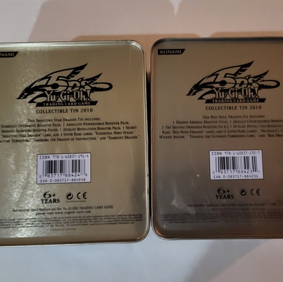 Yu-Gi-Oh 5D's Red Nova Dragon, Shooting Star Dragon Collectors tin empty - Picture 2 of 2